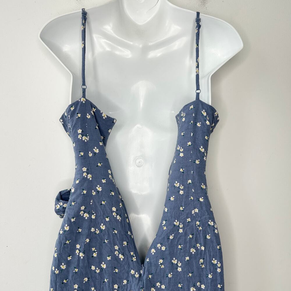 MAJORELLE Dress Womens Size Medium Floral Linen Summer Feminine Soft Girl Date - Picture 8 of 10
